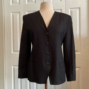 Vintage Saks Fifth Avenue A.S.A.P Black Button Down Jacket